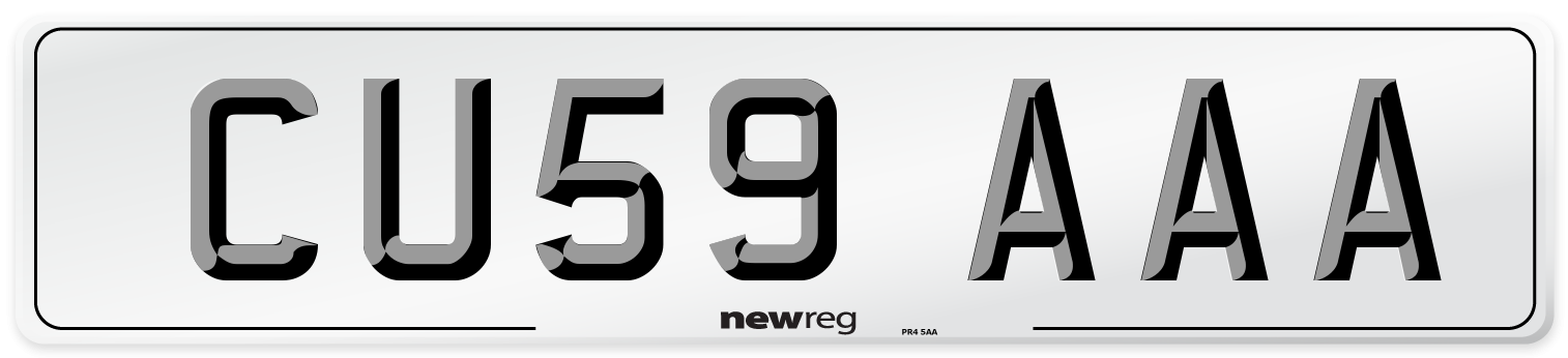 CU59 AAA Number Plate from New Reg